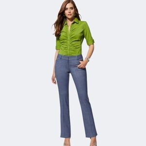 NWT 7th AVENUE Blue Bootcut        Trousers ~size 10 TALL